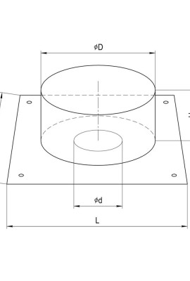 Потолочно проходной узел (круг) (430/0,5 мм) Ø200