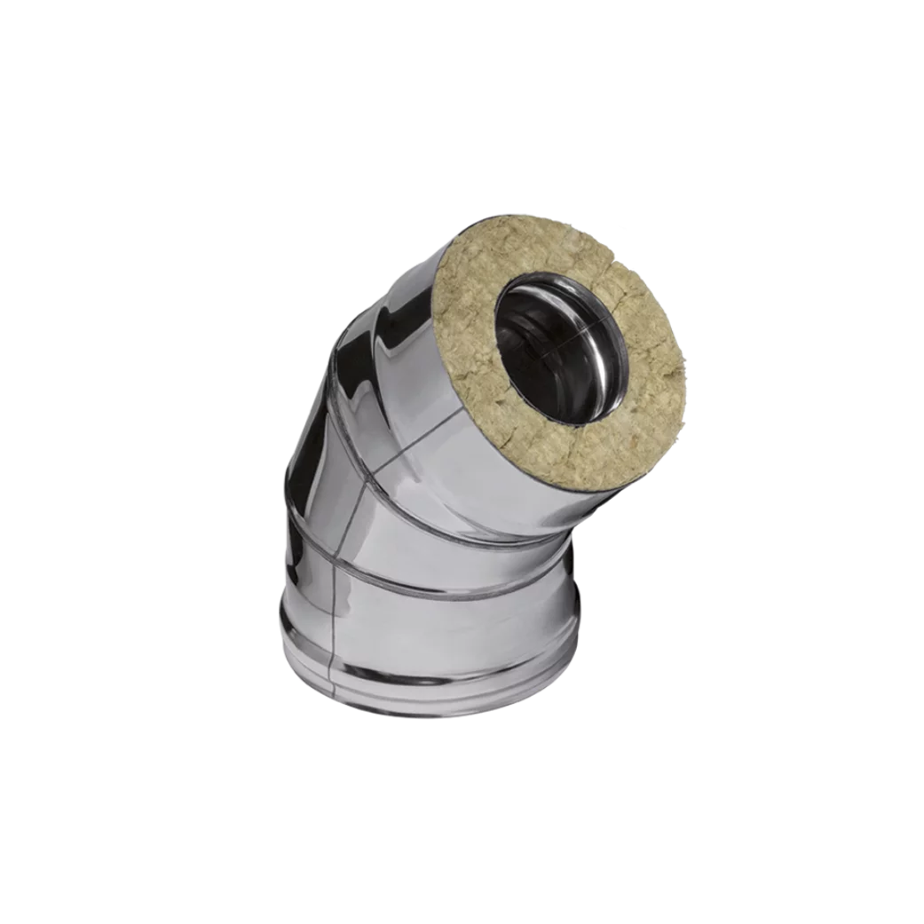 GS-Z Сэндвич-колено 135° (430+Zn/0,5 мм) Ø110x200 (окрашен RAL)