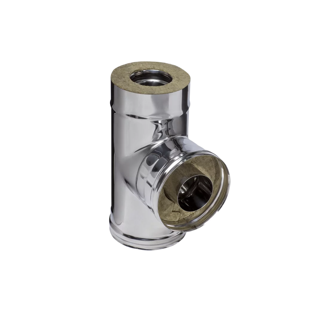 GS-Z Сэндвич-тройник 90° (430+Zn/0,5 мм) Ø115x200 (окрашен RAL)