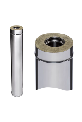 GS-Z Сэндвич 1,0 м (430+Zn/0,5 мм) Ø150x210 (окрашен RAL)