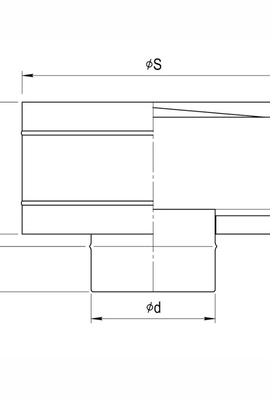 Зонт-К с ветрозащитой (430/0,5 мм) Ø120 (окрашен RAL)