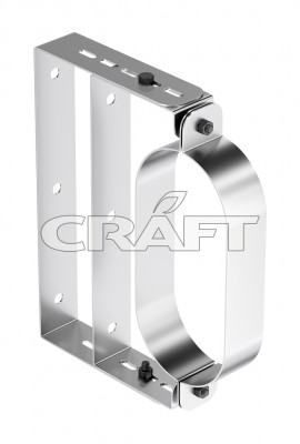 Крепление к стене для овала с удлинителем (316L/0.5) Ø100x200